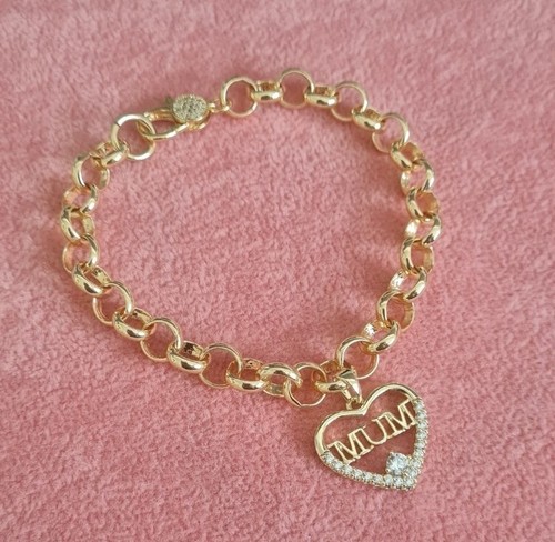 Gold belcher bracelet 8mm - belcher,