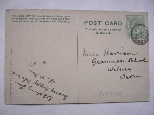 Enstone postmark thimble - enstone, cds