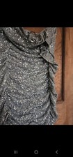 Zara Ruffle Sequin Mini Dress Size L