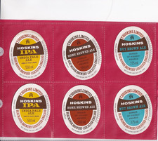BEER BOTTLE LABELS - 6 LABELS, 3 DIFFERENT BPRODUCTS - HOSKINS, LEICESTER