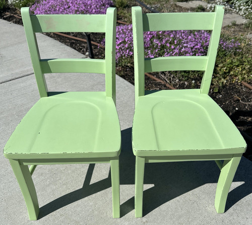 Rare pair green pottery - pair,