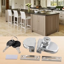 Glass Door Lock Home Cabinet