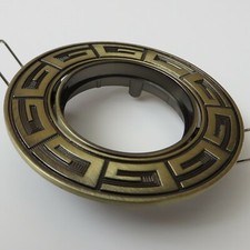 ANTIQUE BRASS GREEK STYLE RECESSED GU10 MR16 DOWNLIGHT SPOTLIGHT SURROUND HOLDER