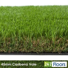 Canberra Vale 45mm Realistic Artificial Grass, Luxury Natural Look Garden 2m 4m