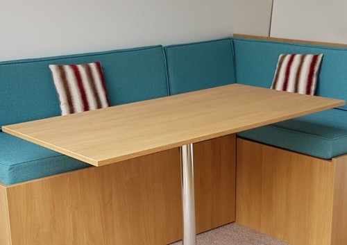 Narrowboat shape dinette for - narrowboat, l-shape