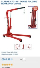 Clarke 1 Ton Folding Engine