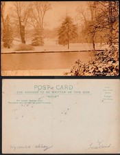 Circa 1900-1910 WYCOMBE ABBEY winter scene by SWEETLAND of High Wycombe