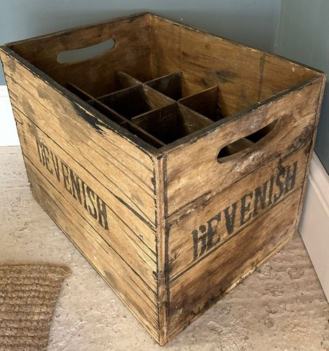 Vintage wooden box crate - box,