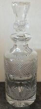 superb EDINBURGH THISTLE CRYSTAL cut GLASS THISTLE CENTENARY 1896 1996 DECANTER