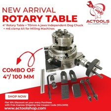 4" HV 100mm Rotary Table With