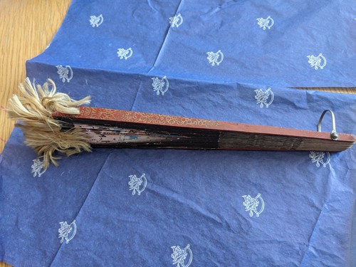 Vintage hand fan - fan,