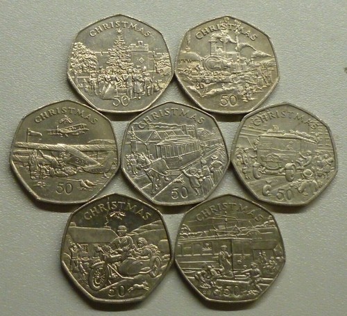 Christmas 50p coins - 50p,