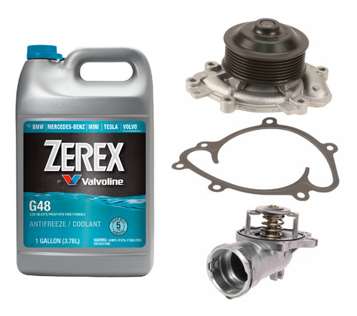 Water pump thermostat - water, +