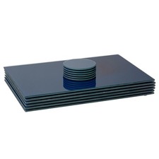 12pc Rectangle Glass Placemats