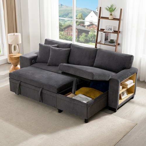 Grey shaped corner - grey, out