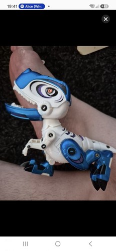 Blue white electronic - blue,