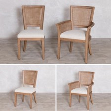 RATTAN BACK DINING AND CARVER