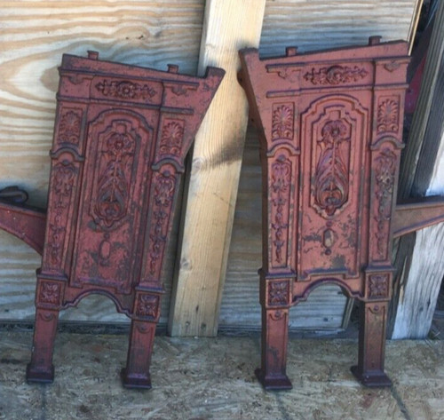 Vtg cast iron - , seat