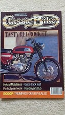 "Classic Bike Magazine" January 1990, Tasty Red Rocket, Matchless, Moto Guzzi.