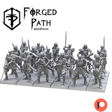 Samurai Skeletons, Wargaming Fantasy Undead Skeleton Infantry Samurai Miniatures
