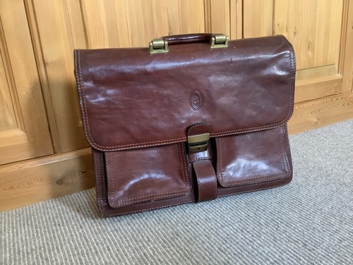 Vintage brown leather work - vintage,