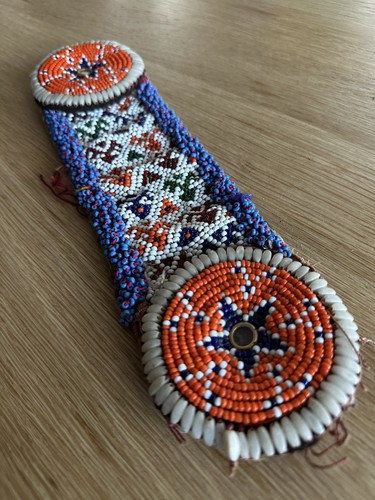Vintage beaded kuchi patch - vintage,