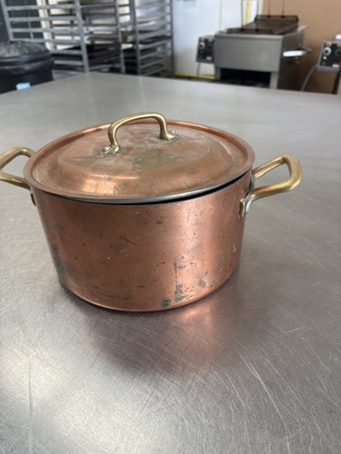 Vintage copper casserole - copper,