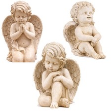 Memorial Angel Cherub Resin