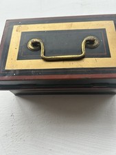Vintage Metal Shop Cash Tin Box with Coin & Notes Compartments Money Box No Key