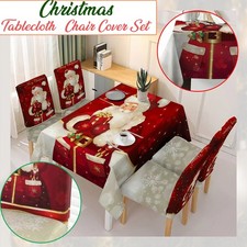 Christmas Tablecloth Chair