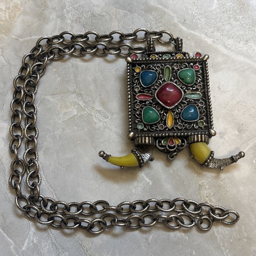 Selro style silver tone tiger - tone,