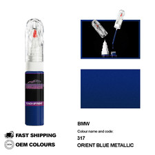 FOR BMW ORIENT BLUE 317 Touch Up Paint Pen Brush Fix Kit Scratch Chip Set Mark