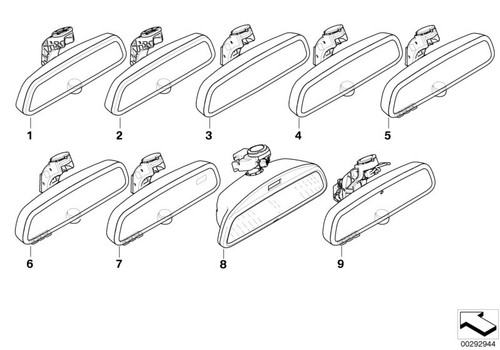 Bmw genuine interior mirror - bmw,