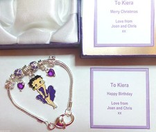 Purple Betty Boop Charm