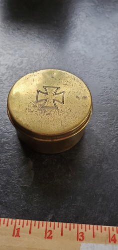 Antique pyx host box - pyx,