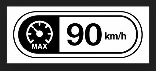 90km speed limiter sticker - limiter,