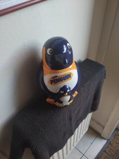 Vintage Retro McVities Penguin Ceramic Biscuit Barrel Cookie Jar 25 Cm High Blue