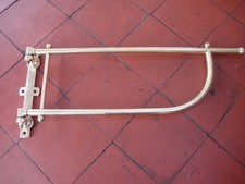 Very fine quality unusual brass swing towel or clothes rail