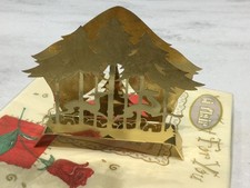 Vintage Brass Serviette Holder with set of special edition Robbie Burns napkins