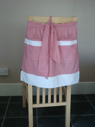 Red and white gingham - white, design