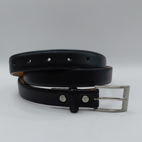 Thick black leather - leather, belt