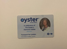 Oyster card Queen & Diamond Jubilee 2012 Limited Edition Used London Transport