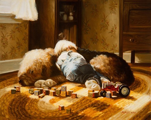 Airedale terrier dog fine art - terrier,