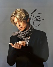 David Bowie signed photo with