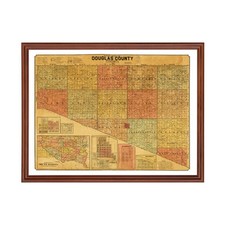 Old map douglas county - douglas, county,