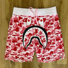 BAPE A Bathing Ape Pink ABC Camo Shark Shorts 33W (Special Shorts!)