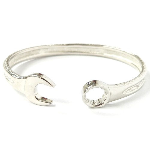 925 silver spanner bangle - spanner,