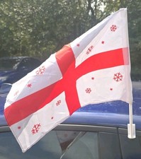 10 x England Car Flags St