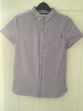 M&S Boys Cotton Short Sleeve Shirt Age 11-12 Years