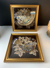 2 Of Vintage Framed Ceramic